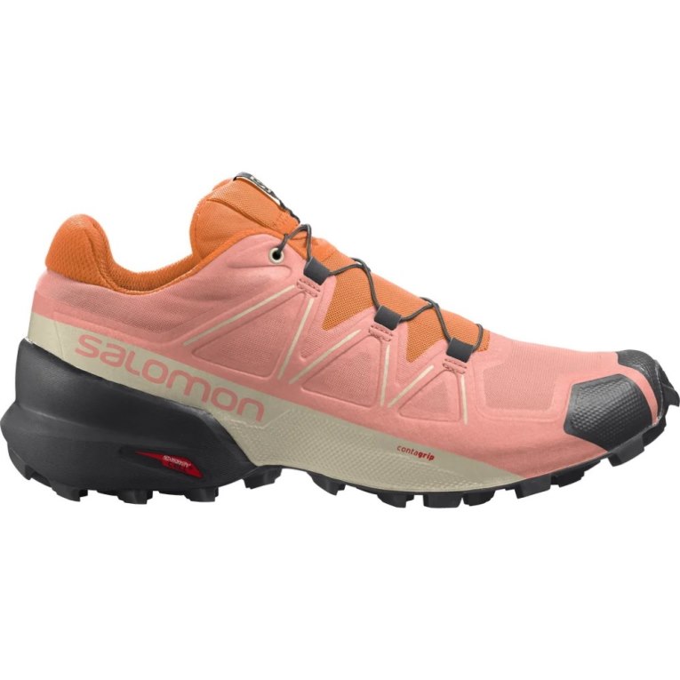 Sapatilhas Trail Running Salomon Speedcross 5 Feminino Rosa Laranja | PT D63901